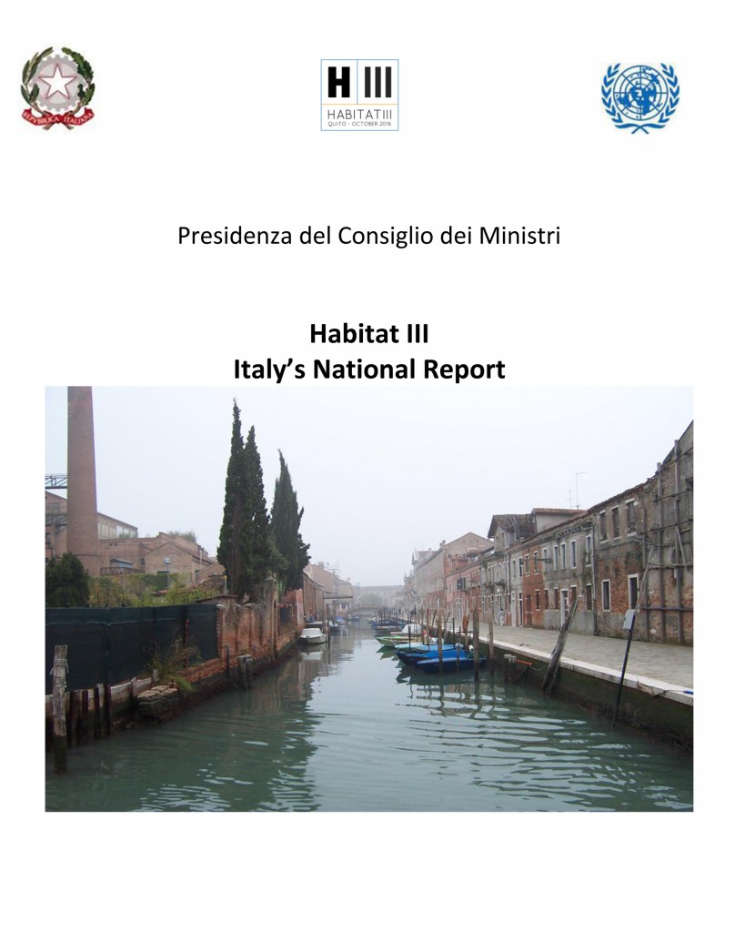 copertina habitat III rapporto italia