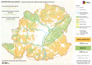 Carta copertura suolo Area Metropolitana Torino